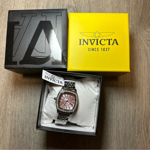 INVICTA NIB Wildflower Women’s Watch - 31mm, Pink & Steel (69360)